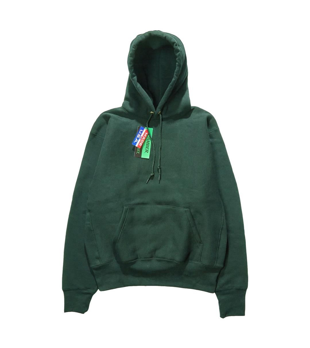 Cross Knit Pullover Hoodie (Dark Green)