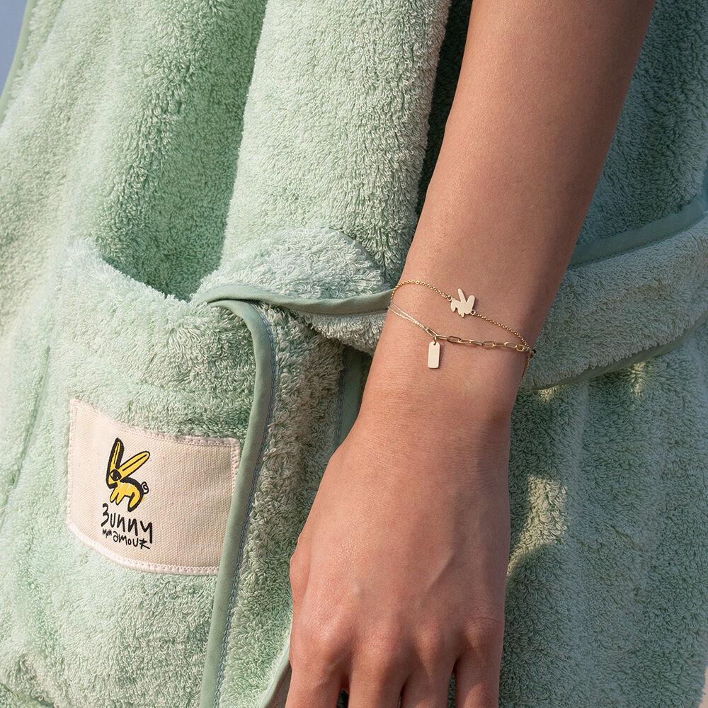 비타민 쿼터 Gold 실팔찌 Olive (14K)