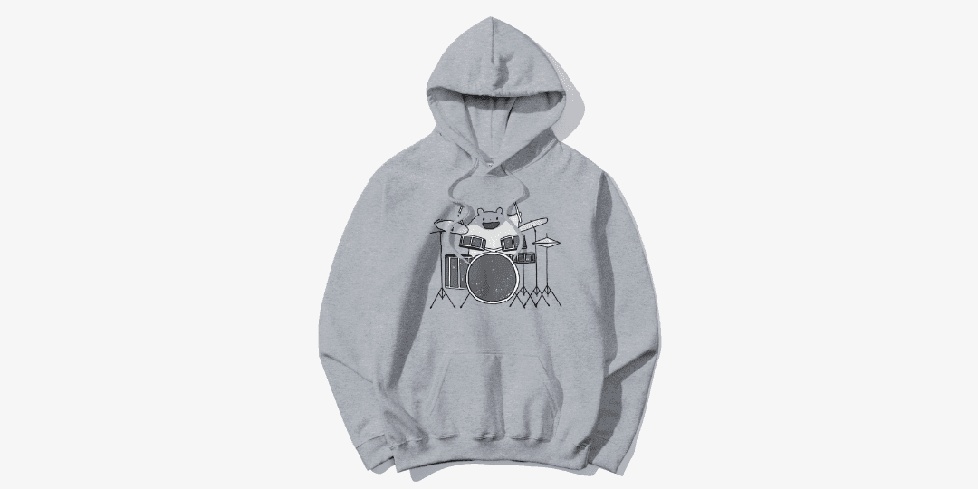 부드라미 드럼치는 안아줘요 후드티 그레이 ㅣ 마플샵