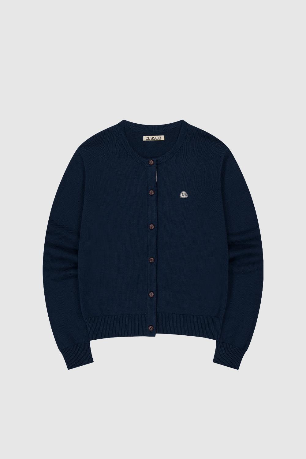 [코이세이오] FLOWER PLACKET CARDIGAN (NAVY)
