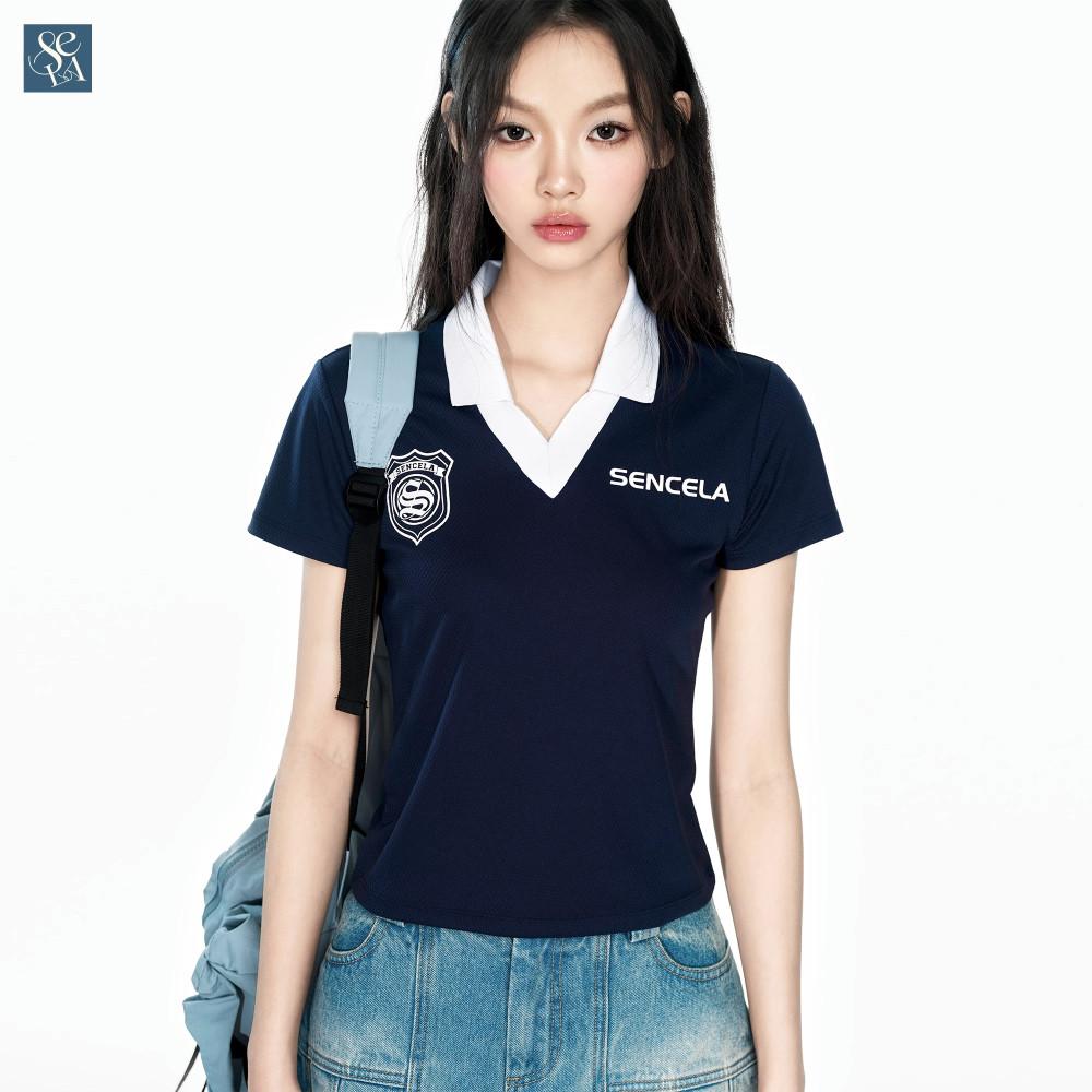 스포츠 폴로 티셔츠 네이비 반팔 카라티 SENCELA