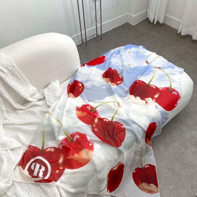 체리 하늘 쉬폰 패브릭 포스터