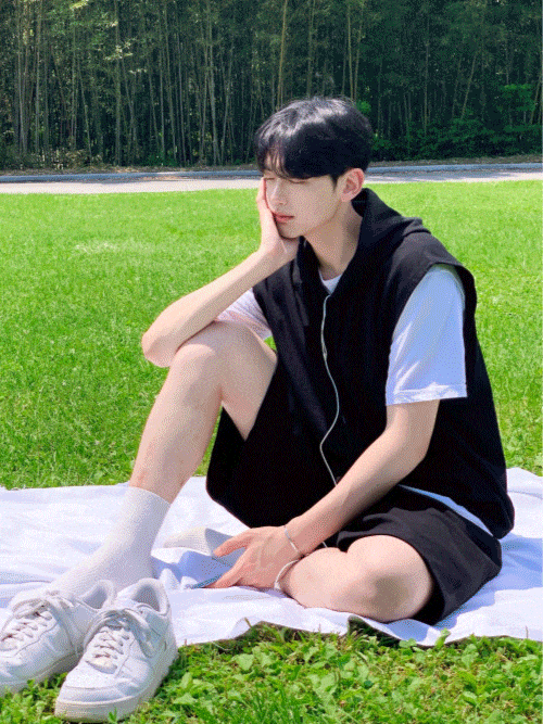 [어깡핏] 데일리 후드 조끼