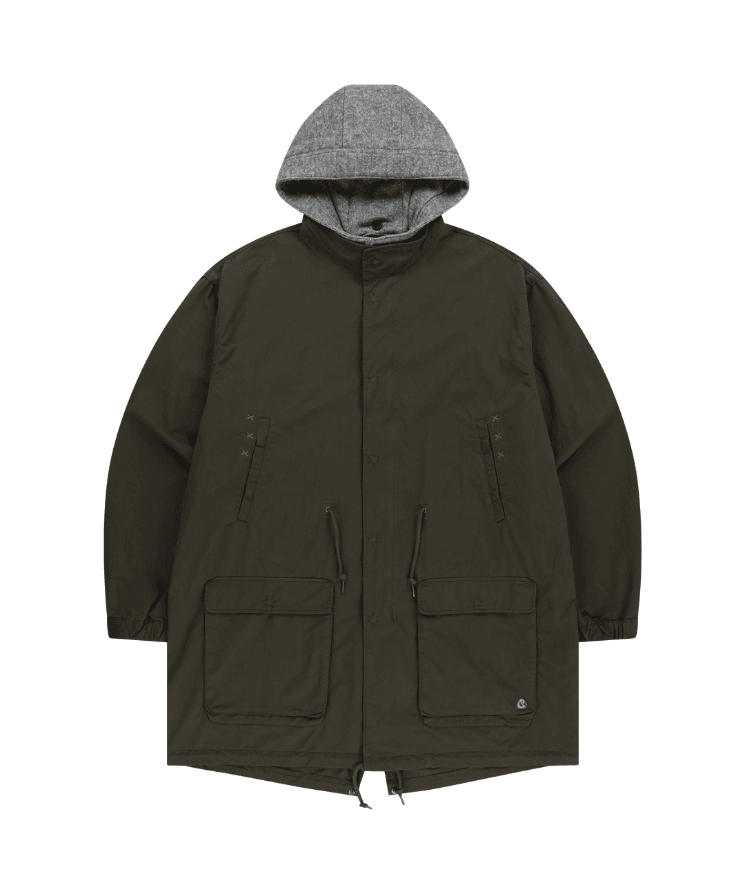 WASHED MILITARY JACKET MUD KHAKI