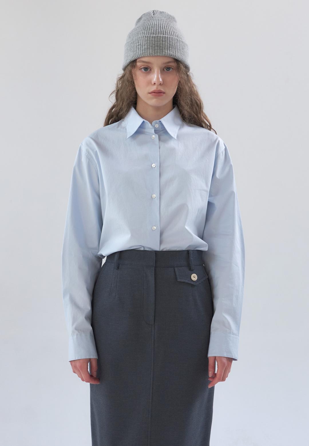 9/20 순차출고_POINTED COLLAR SHIRTS - SKY BLUE
