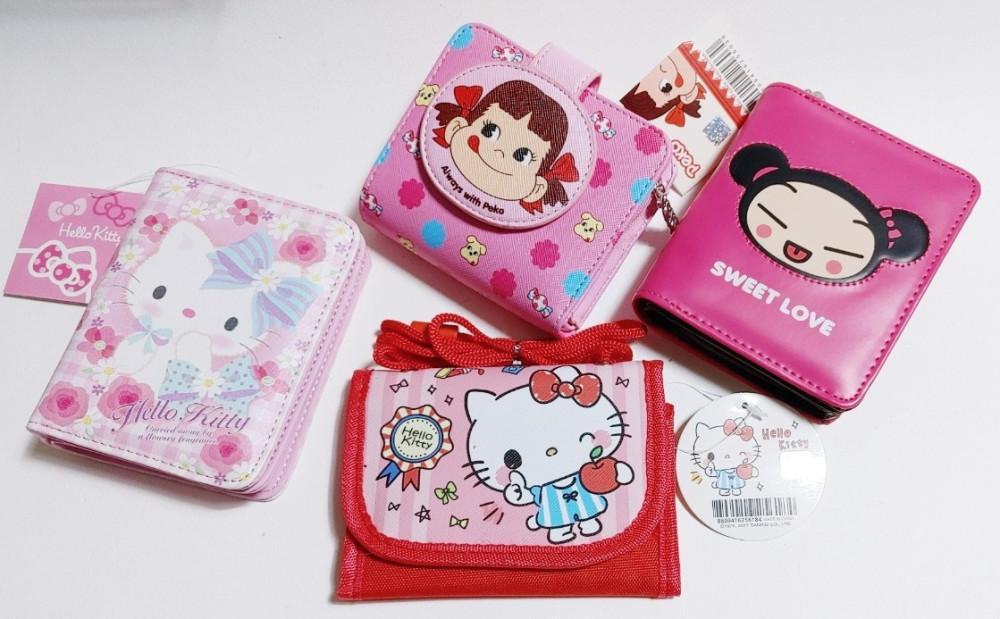 헬로키티 뿌까 페코 반 지갑