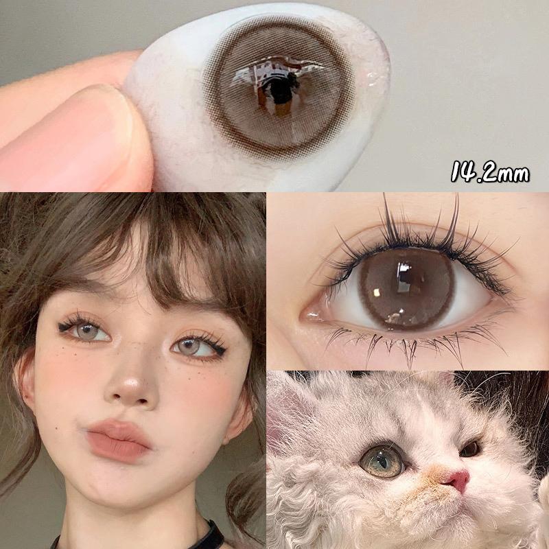 Fog Brown 14.2mm Contact Lenses(6 months wear)