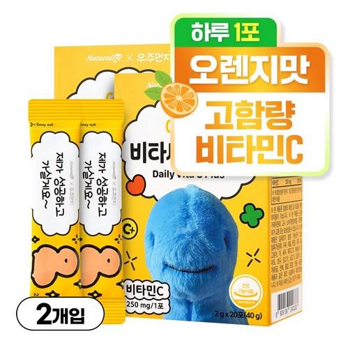 네추럴라이즈 우주먼지 데일리 비타씨 플러스 비타민 스틱, 20회분, 40g, 2개