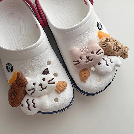 [🤎당일출고🤎] 고양이 인형 붕어빵 신발 파츠 세트 (5pcs)