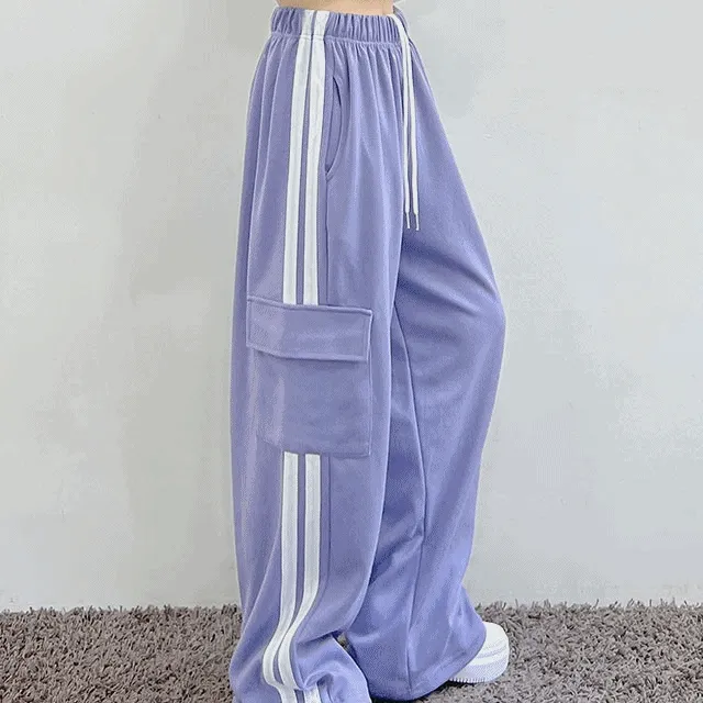 [기모선택/*당일출고*/국내제작/남녀공용] *New진스 두줄 카고 와이드팬츠 6color* Y2K