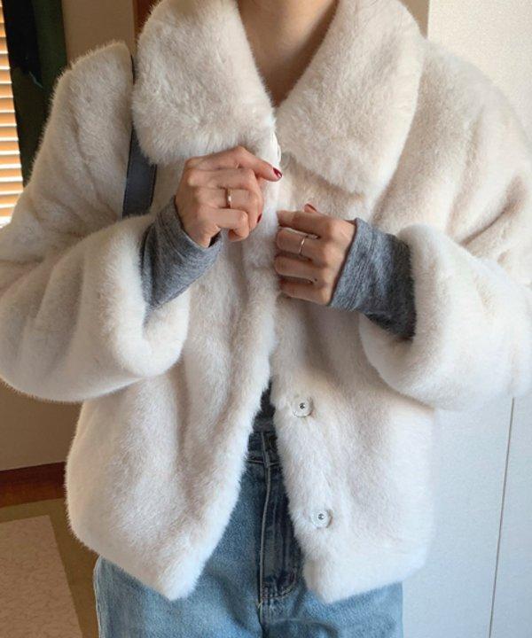 가내스라 [🥇모델소장][무스탕][ordinaire] 원트 퍼 자켓(2color)