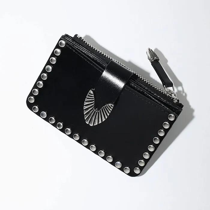 (U) LEATHER WALLET STUDS (BLACK)