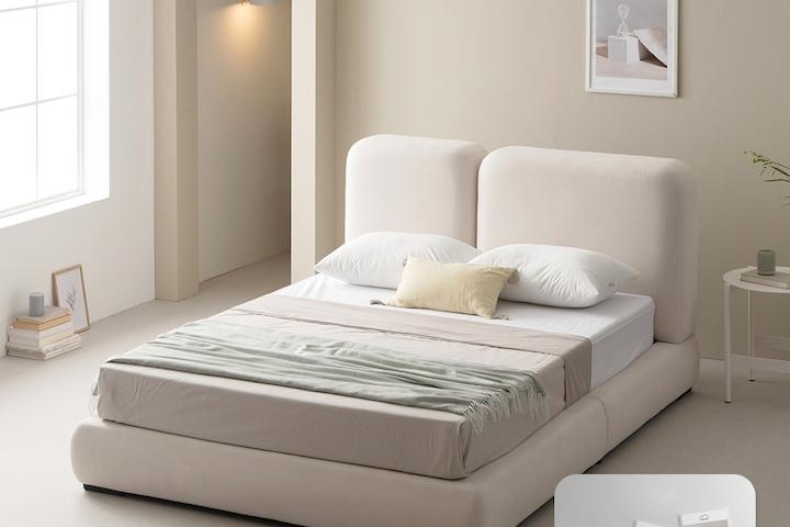 [단독][원단샘플서비스] 에떼 아쿠아텍스 패브릭 호텔형 침대 (SS,Q/K)