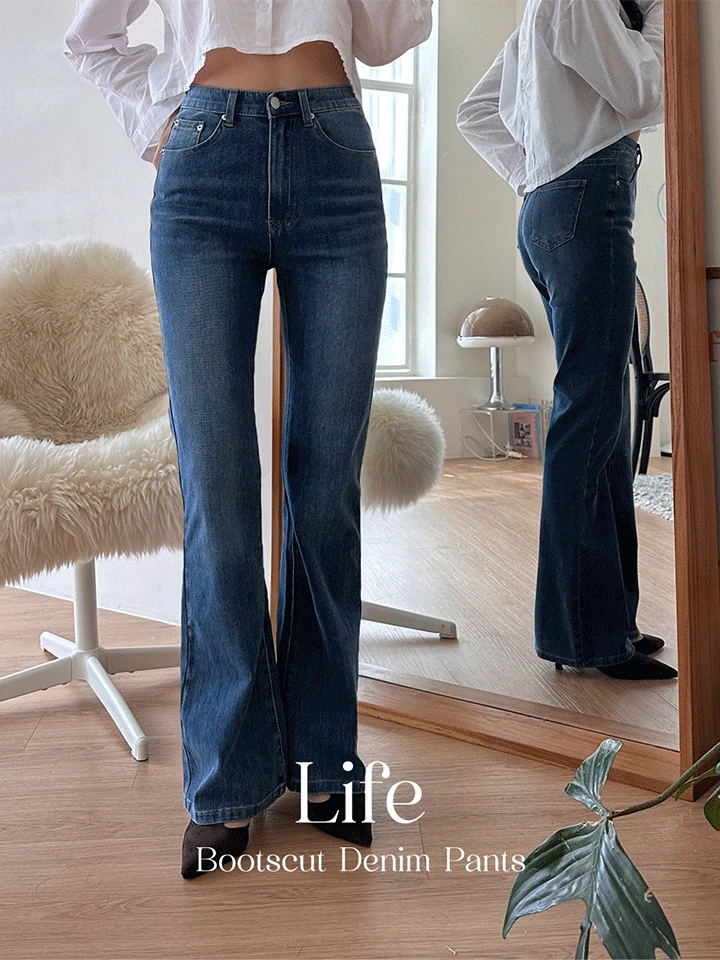 [숏/기본/롱] 3TYPE 수선NO! 라이프 부츠컷 데님 팬츠