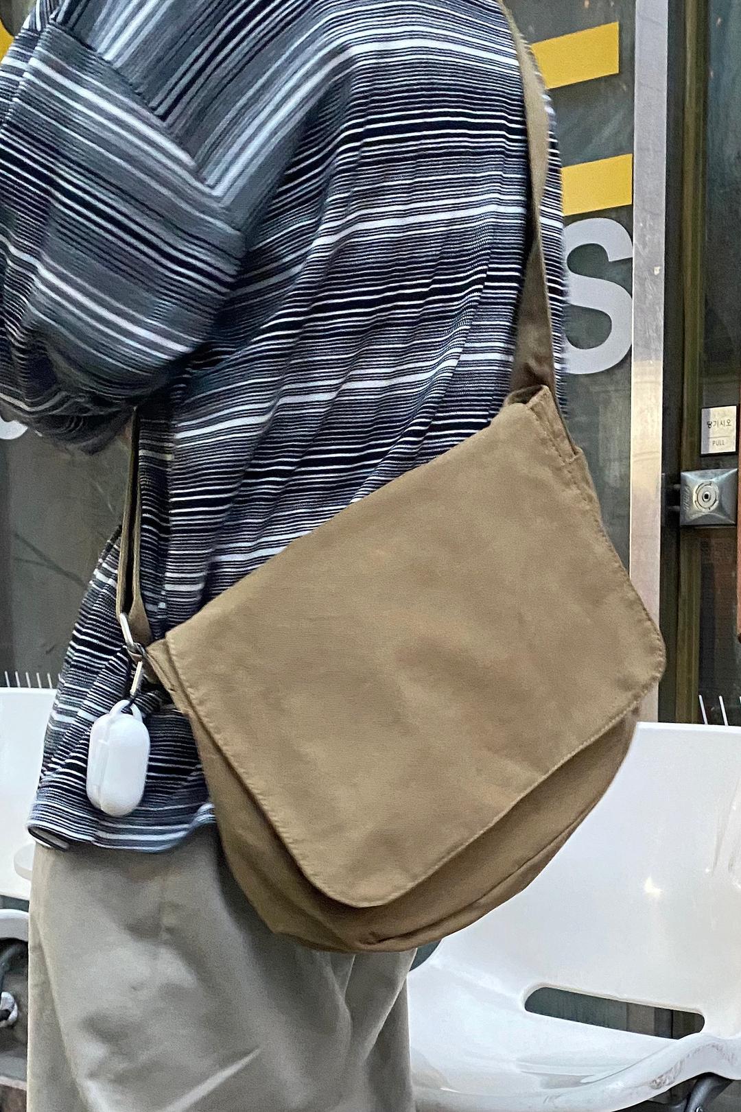 Cotton messenger bag