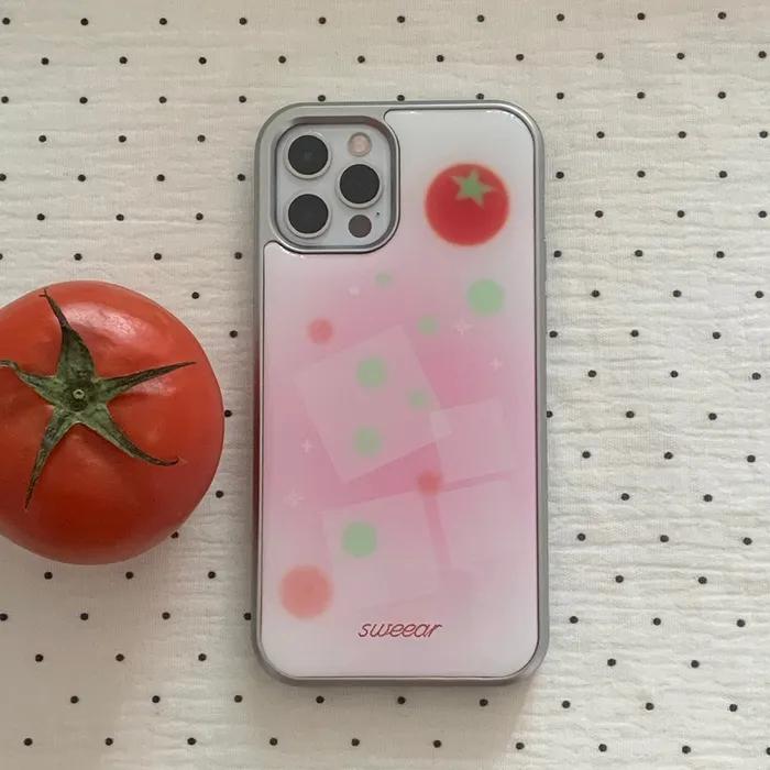 [핑크]토마토 바질 에이드 SILVER EPOXY CASE (+Z플립)
