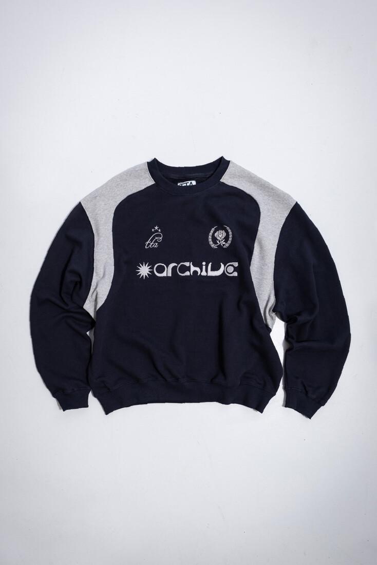 ARCHIVE VARSITY SWEAT SHIRTS-INDIGO NAVY