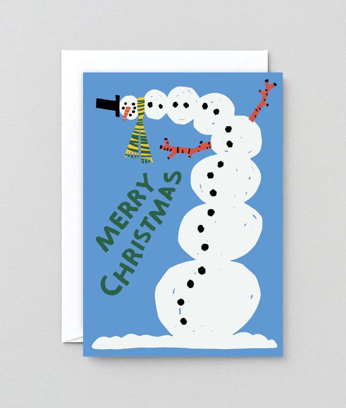 Snowman Embossed Card