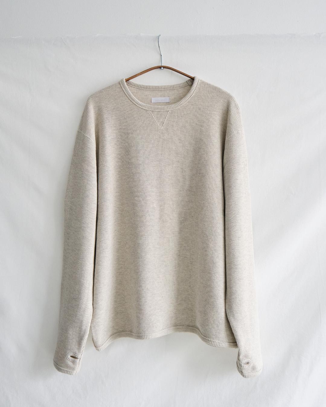 Waffle rib long sleeve (oat)