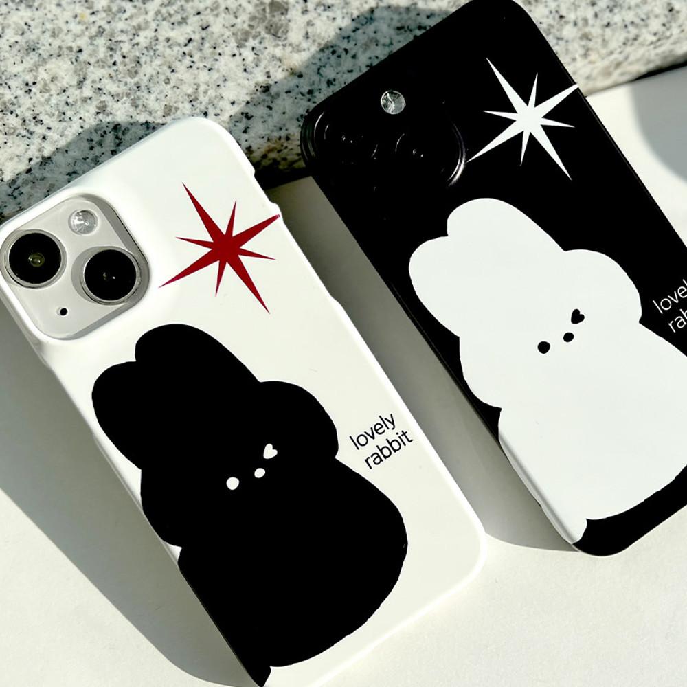 [하드/카드] 반짝 토끼 계묘년 하드케이스 카드수납 아이폰14 갤럭시S23