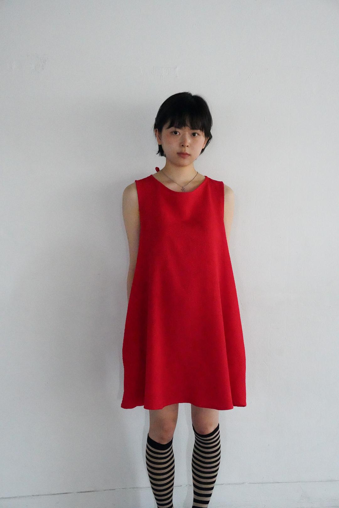 SEERSUCKER PINTUCK OPS - RED