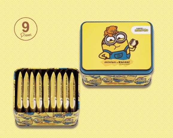 미니언즈 인 간사이 틴 케이스 초코 바나나 쿠키(9개입)