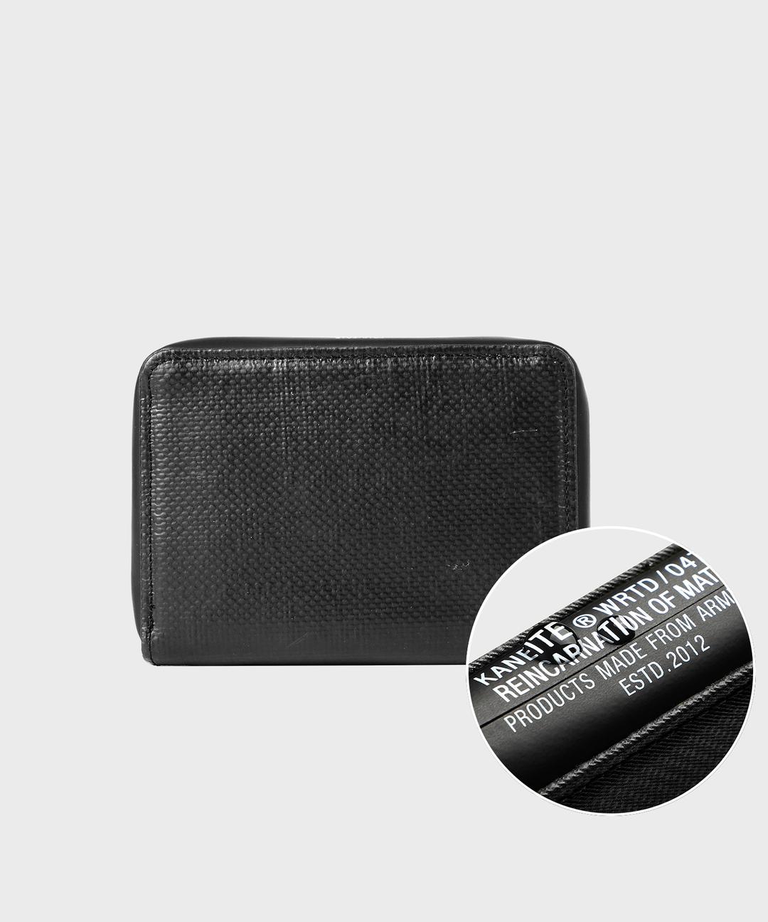 BERLIN LETTERING ZIP WALLET (BLACK) M / UPCYCLED