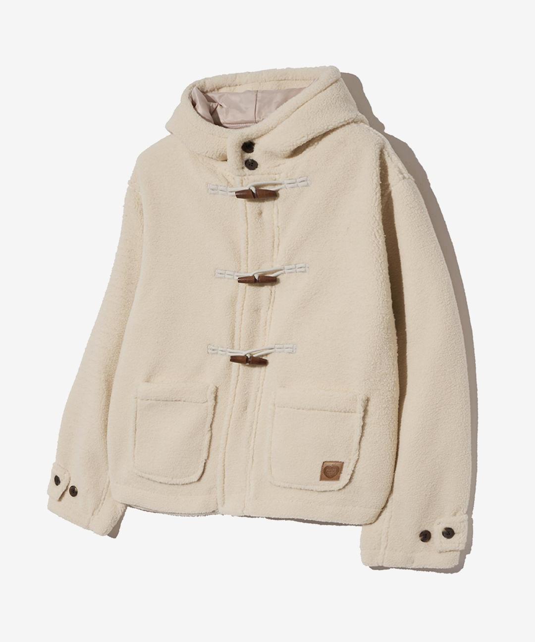 보아 더플 숏 코트_아이보리