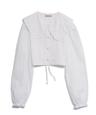 RUFFLE COLLAR BLOUSE_WHITE
