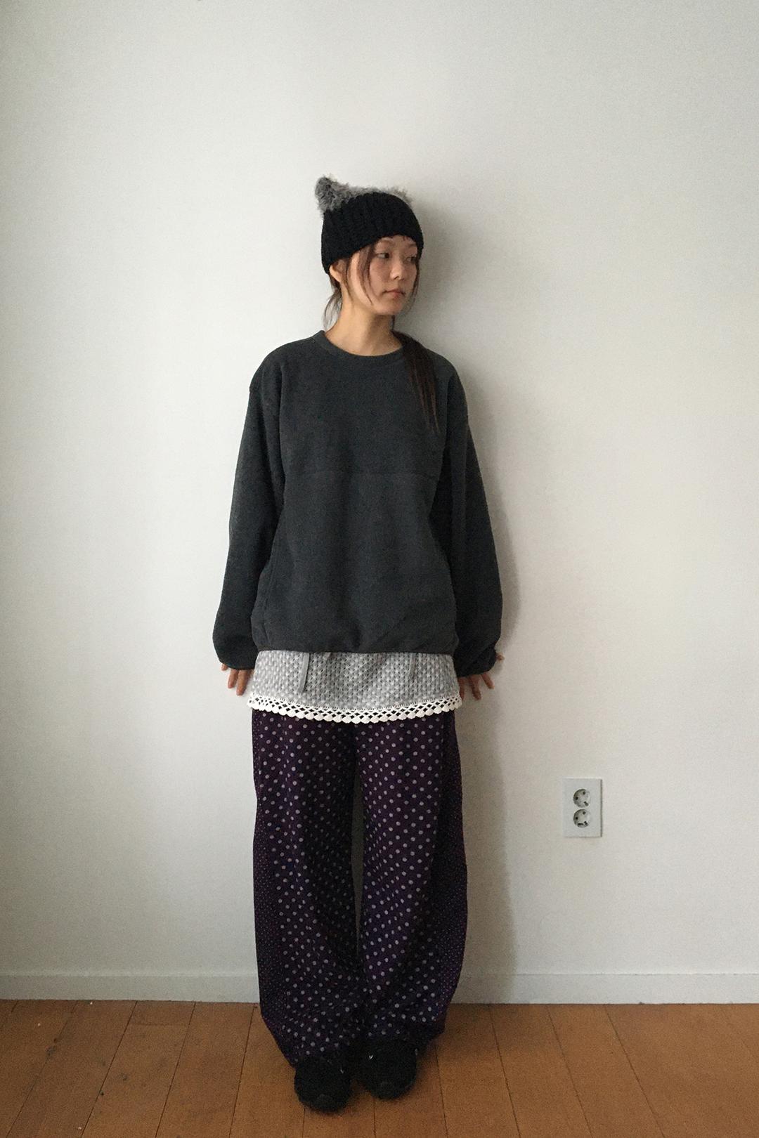 FLEECE DOT WIDE PANTS