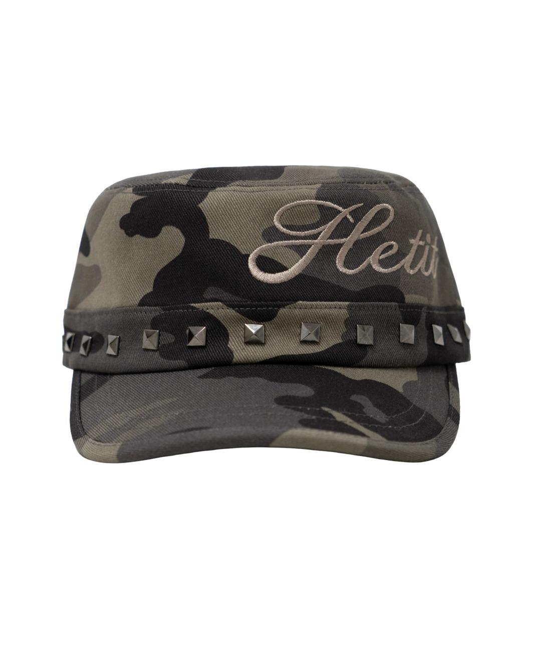 Stud Military Cap (Camo)