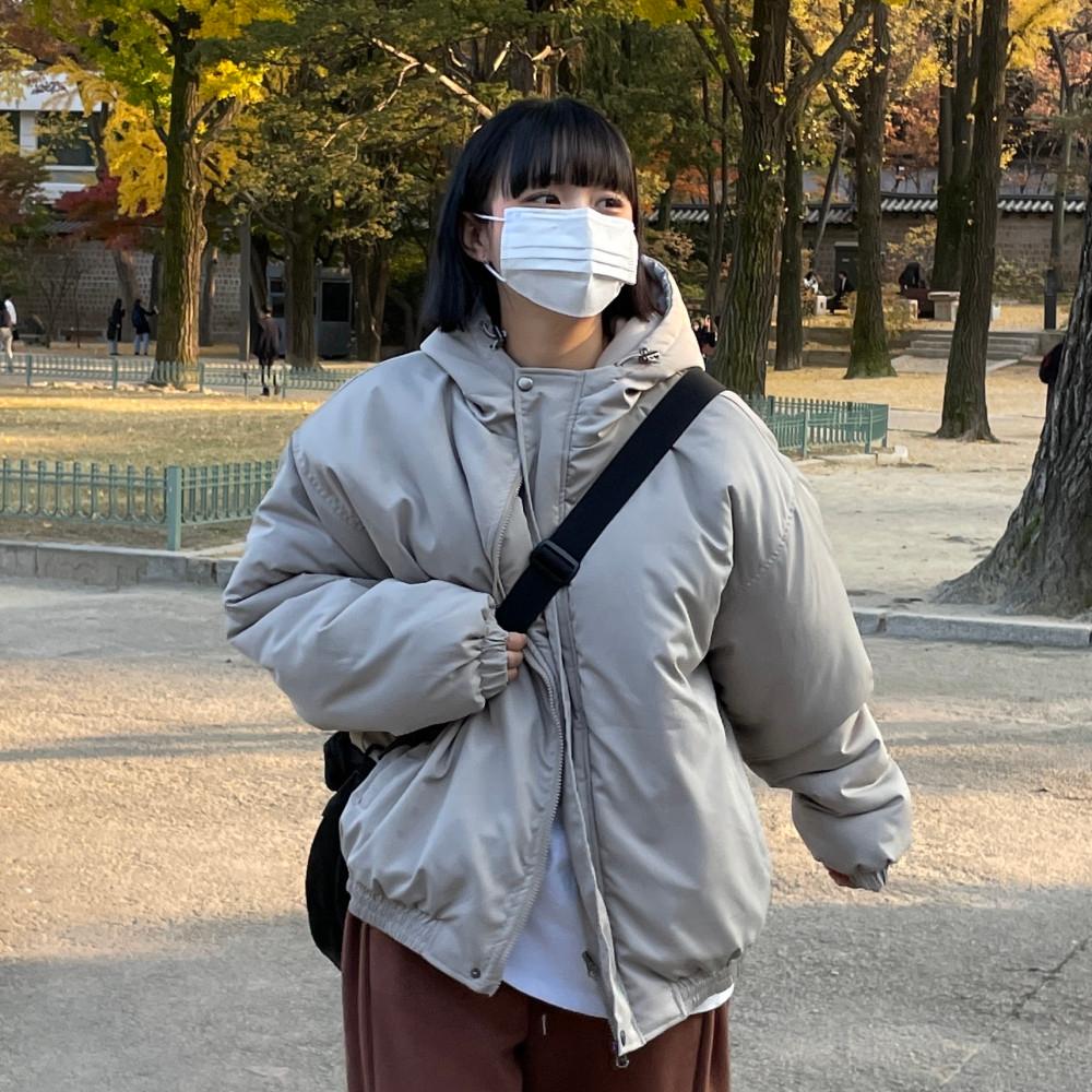 후드 투웨이 숏 패딩 (6color)