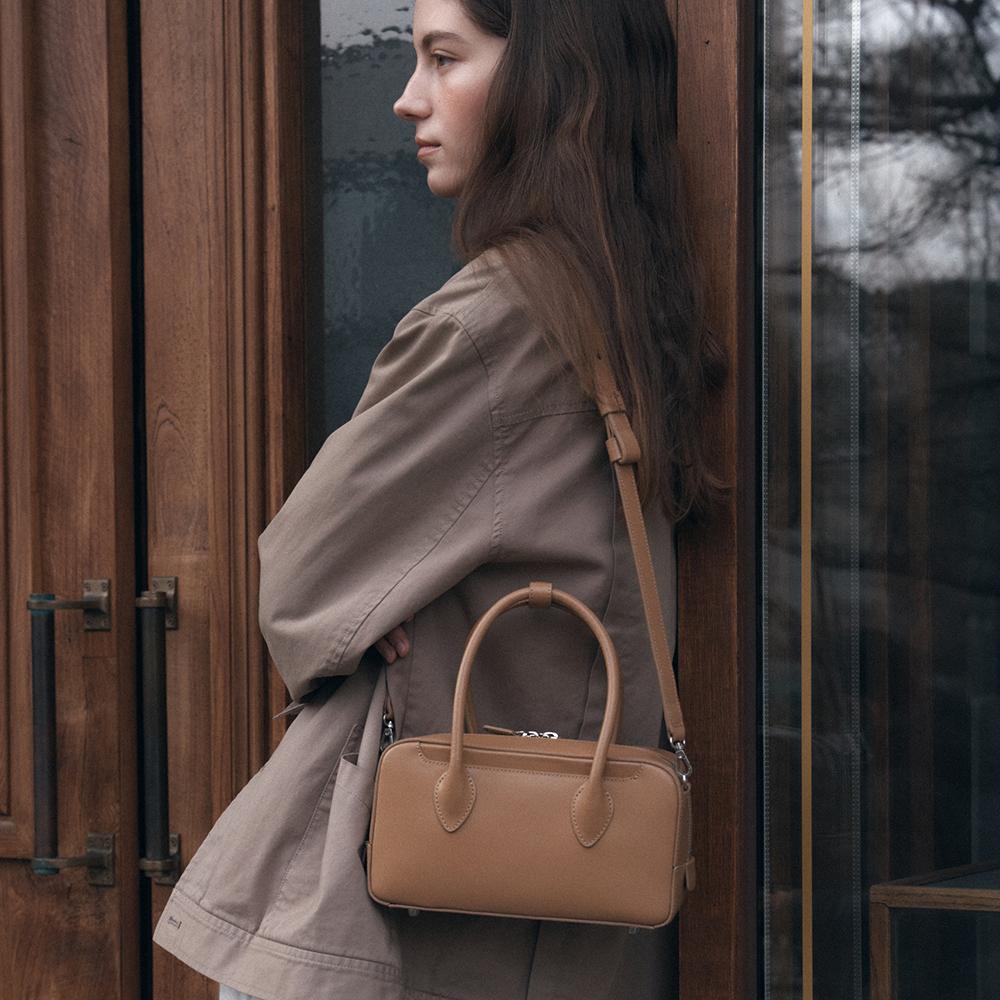 Bowling Bag Medium Beige