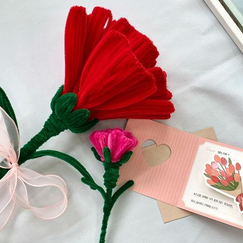 [동영상 제공] 모루 철사 공예 자이언트 카네이션 DIY