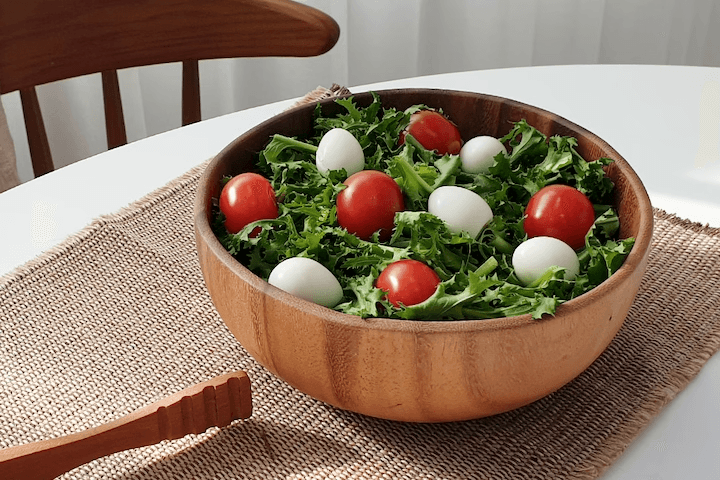 원형 파스타볼 샐러드볼 우드니 볼L