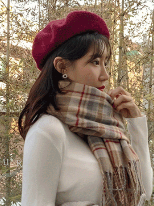 반해써 [당일출고] 14color 색상다양~ 앙고라 베이직 베레모 빵모자 H#YW043