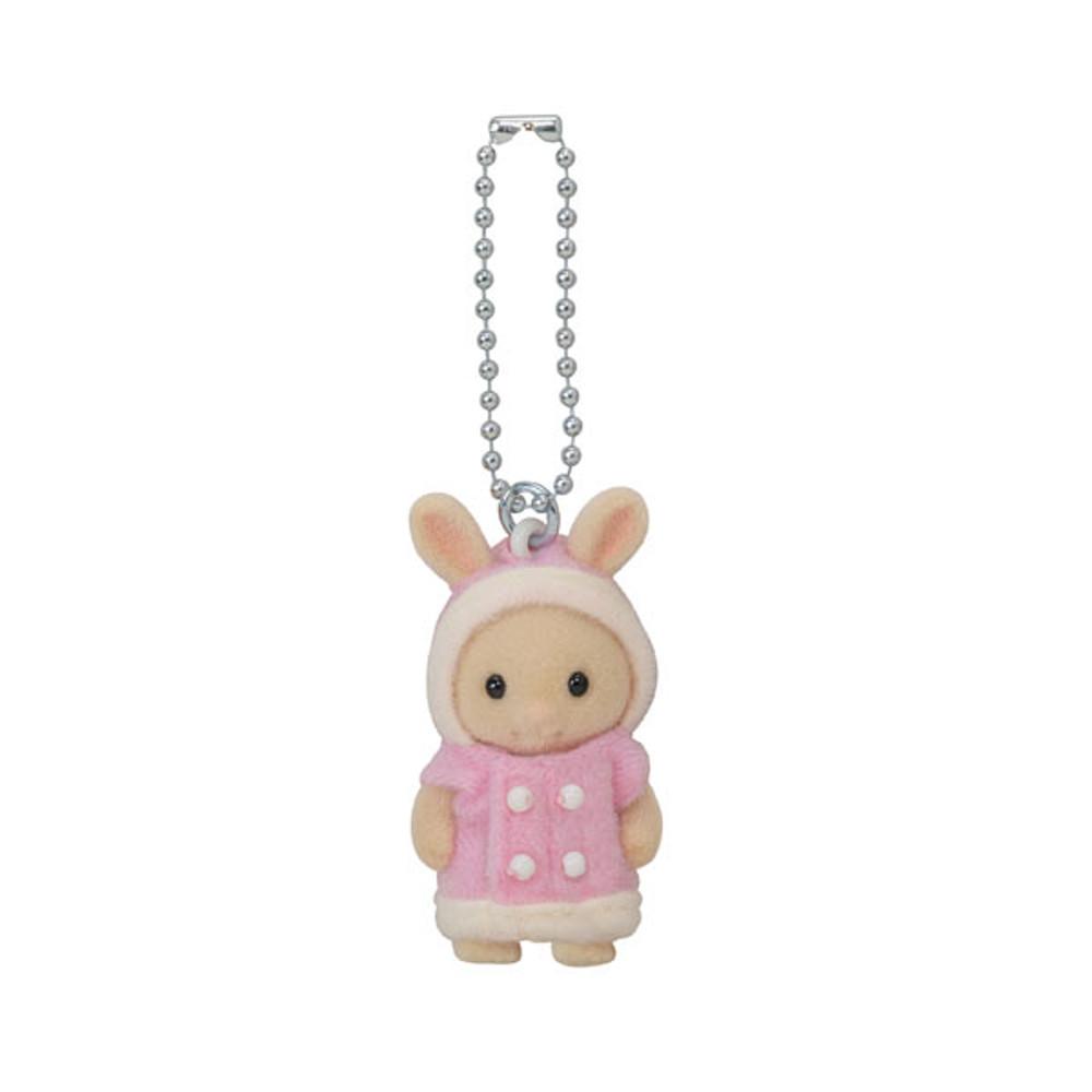 [11종 선택] 일본 오리지널 실바니안 패밀리 키링 키홀더 밀크토끼 핑크 더플코트