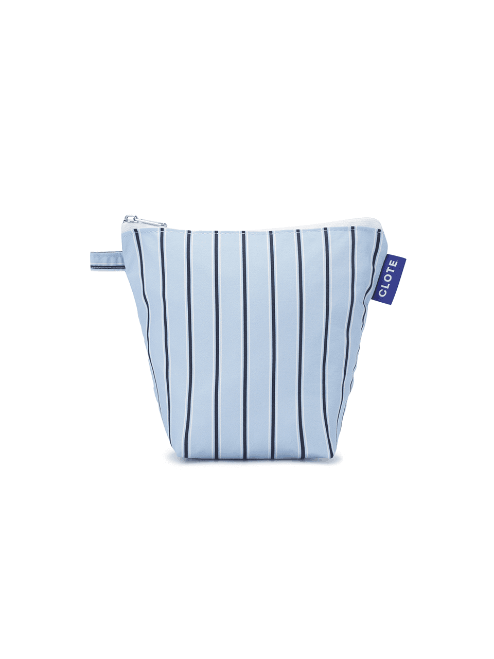 스탠딩 파우치 - 스트라이프 블루