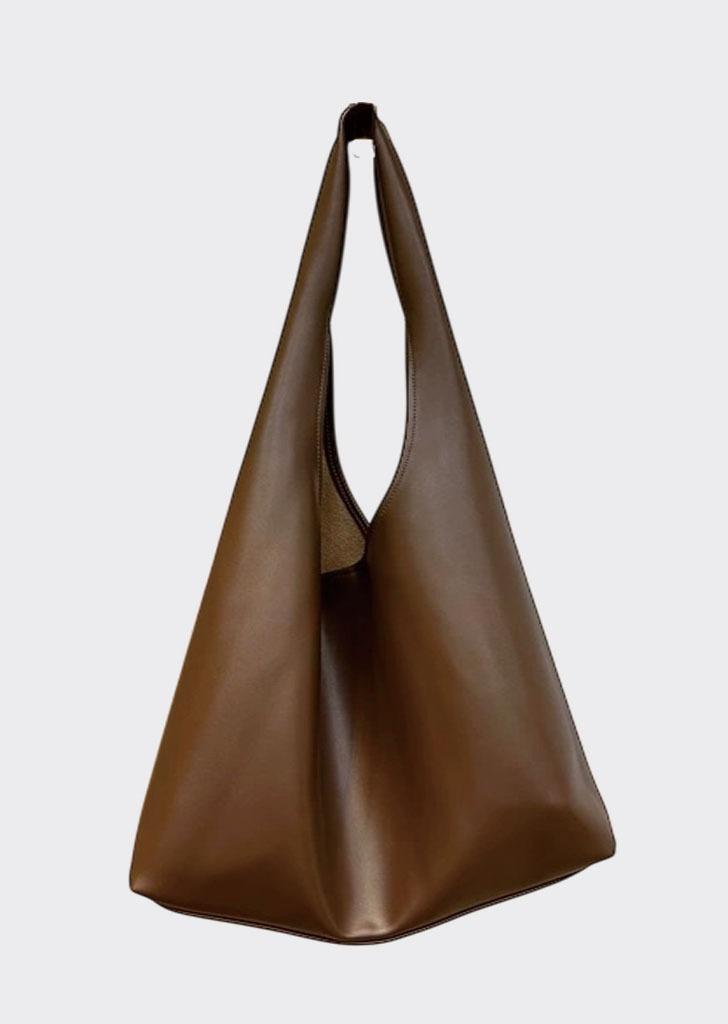 TOVE 2TYPE SHOULDER BAG - LEATHER BROWN + Pouch