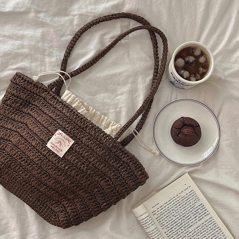라탄 코바늘가방 루피 숄더백 여름가방뜨기 뜨개질가방 뜨개 패키지