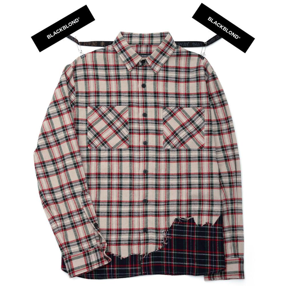 BBD Layered Check Shirt (Beige)