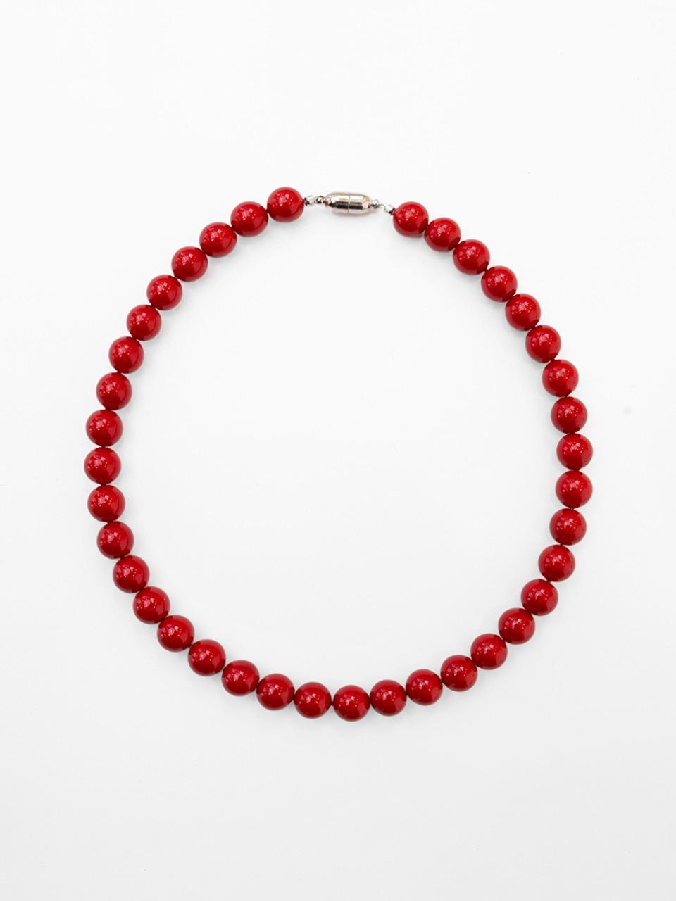 SHY RED PEARL NECKLACE