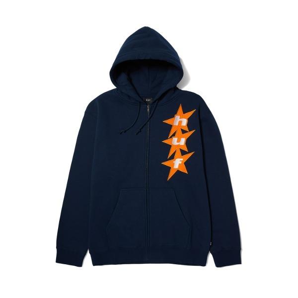 ALL STAR F/Z HOODIE [NAVY]