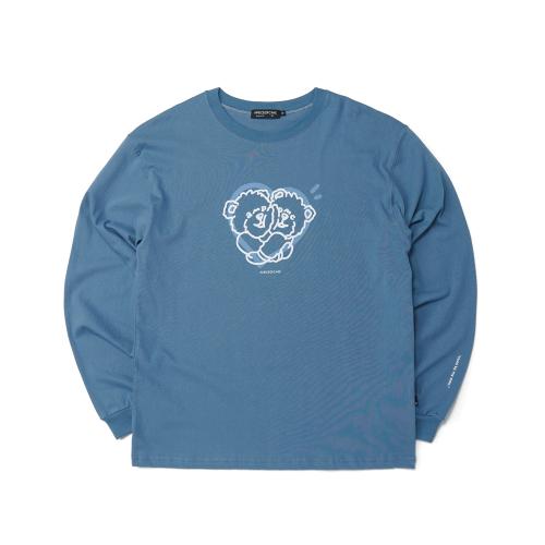 Hug Bear Longsleeve_Ash Blue