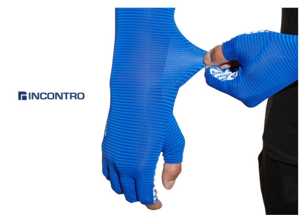 인콘트로 여름용 골프 남성 여성 시원한 냉감 반장갑 팔토시 손가락 쿨토시 손등