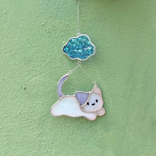 댕댕이 냥이 썬캐쳐_강아지,고양이 스테인드글라스