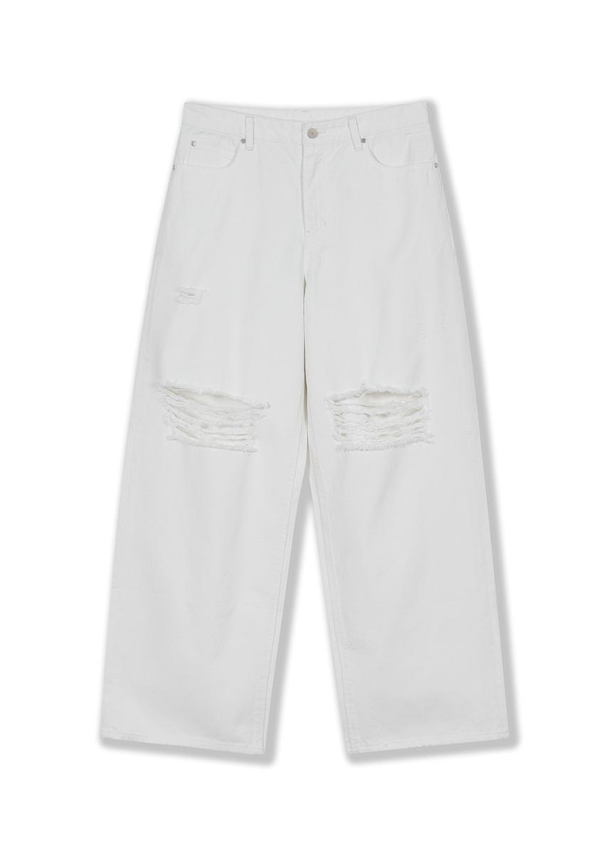 Web Wide Denim - WHITE