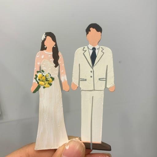 [집들이 맞춤선물] 결혼, 신혼부부 핸드페인팅 마그넷