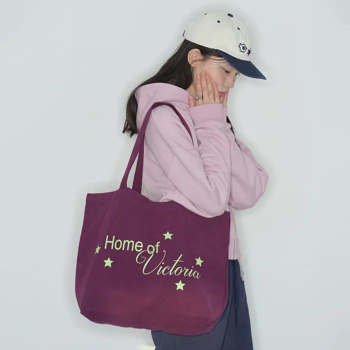 [7차 재입고][HBTxVICTORIA] Home of Victoria Eco Bag (MIDNIGHT PURPLE) (7월14일 배송)