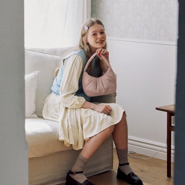 [2차] Dumpling bag _ baby pink